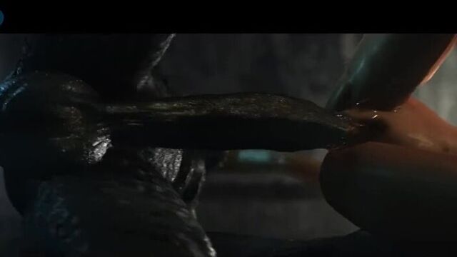 Сперма монстра продавила внутренности и вырвалась через рот (+порно комикс)- Хентай мультик