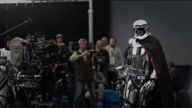 Подготовка актеров к съемке в фильме Star Wars