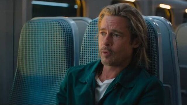 Тихая драка в поезде — Быстрее пули (2022) | Сцена из фильма