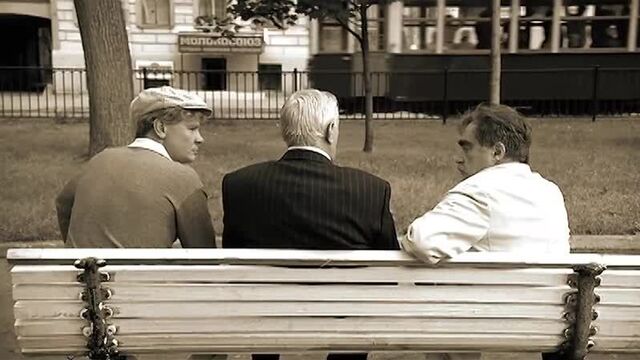 "На Патриарших" - х/ф "Мастер и Маргарита", реж.В.Бортко, 2005