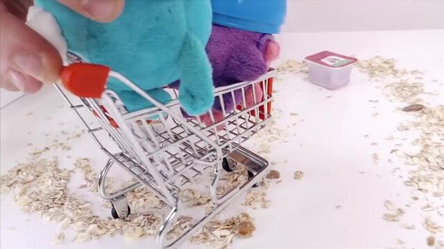 Гараж Алекса и СМЕШАРИКИ live ГОНКИ на тележках в супермаркете