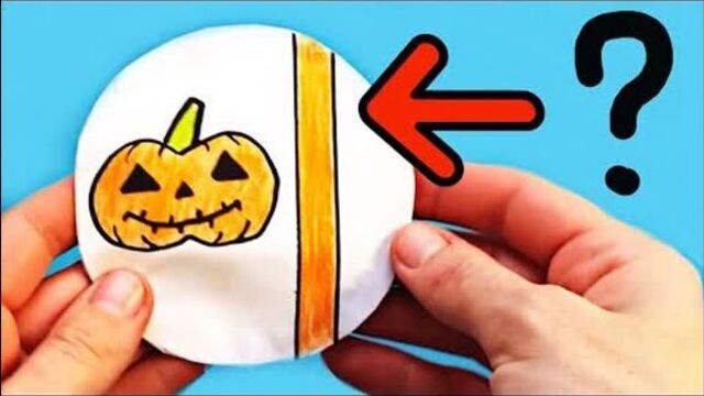 Бумажный сюрприз на Хэллоуин