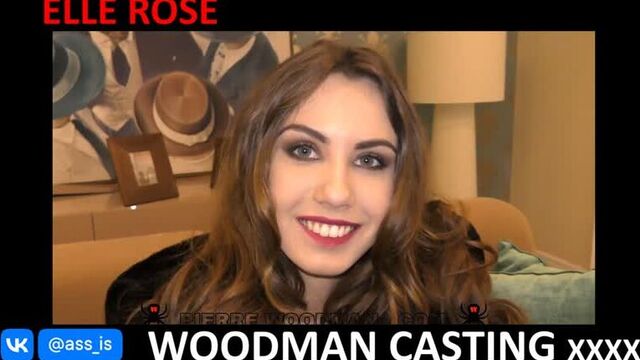 Трахнули русскую красотку вчетвером / Кастинг Вудмана [2018, Russian, DP, Anal sex, Gangbang, минет, МЖМ, Минет, 1080] Elle Rose