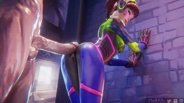 Овервотч 3Д Хентай Анимация | Overwatch Hentai & Porn 3D D.va buttjob (мелтриб) [наблюдение]
