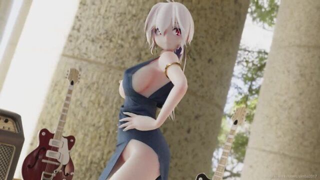 Mmd r18 haku sexy band singer seduce her fans with very erotic move 3d hentai