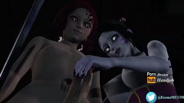 Daki x Tanjiro Kamado - handjob; 3D sex porno hentai; (by @rosema98833390 | @rosemaph) [Demon Slayer | Kimetsu no Yaiba]