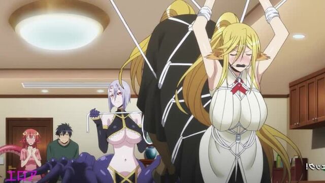 8 серия. Повседневная жизнь с девушкой-монстром (Аниме Сэйнэн Манга Этти Комедия Романтика Фэнтези Ecchi Гарем Полулюди Anime)