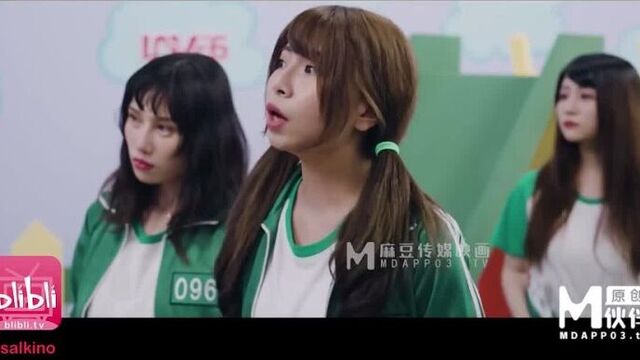 Игра в кальмара 2: Испытание с печеньками - порно пародия