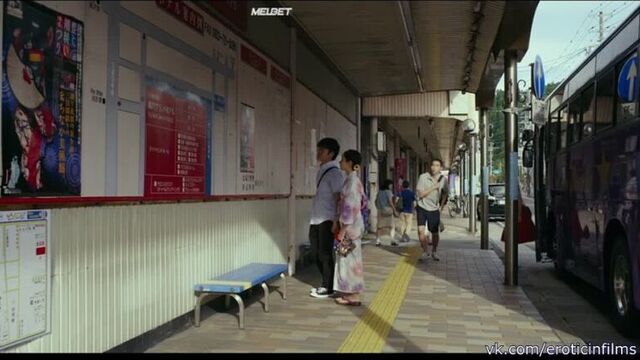 Воронка на двоих (Kakou No Futari) - 2019 - Куми Такиути и Тасуку Эмото - петтинг в автобусе