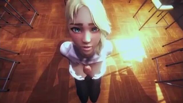 Секс ночью в школе с гвен