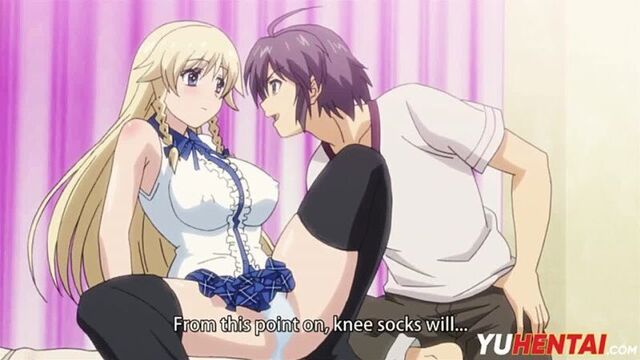 Аниме порно с большими сисями блондинка отдается в письку