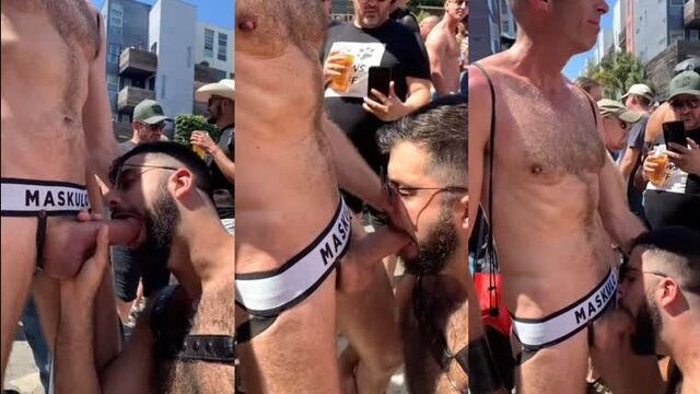 Отсосал прямо на улице, на глазах у толпы - Видео группы Гей Пошлятина