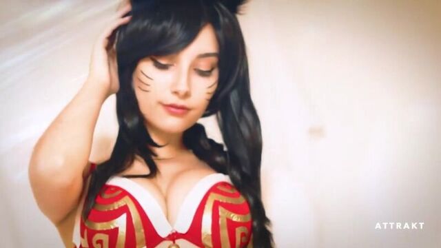 Эротический косплей League of Legends Персонаж Ahri