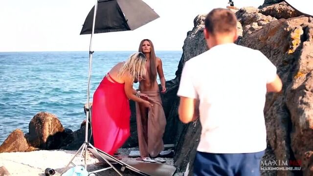 Мария Горбань обнаженная на съемках для журнаа Максим