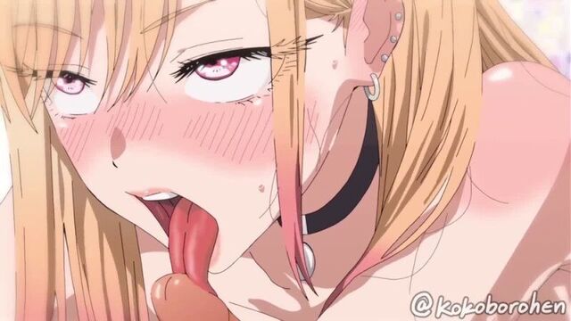 Marin Kitagawa - blowjob; paizuri; 3D sex porno hentai (by @kokoborohen) [Sono Bisque Doll wa Koi wo suru | My Dress up Darling]