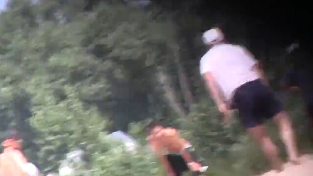 Скрытая съемка обнаженной телочки на пляже