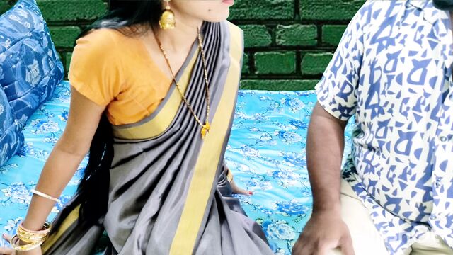 Новая индийская замужняя пара наслаждалась сексом днем