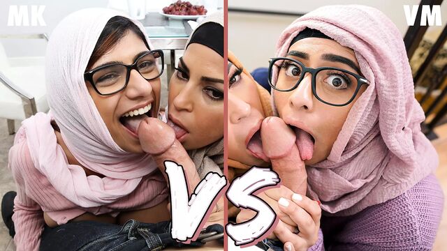 Битва за коз - Mia Khalifa и Violet Myers, часть 1