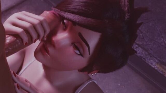 Трэйсер делает минет Sextoon World [3D, секс, порно, хентай 18+]