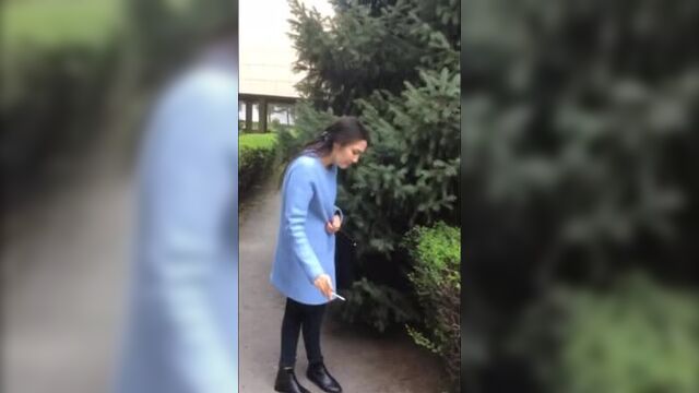 Парню нравится снимать харкающую Казашку