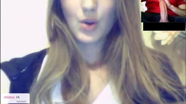 Чат Рулетка - реакция на большой член 4