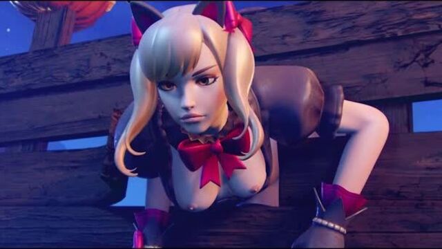 Черную кошку D.VA трахнули Overwatch порно анимация хентай 18+ porno animation anime hentai 18+