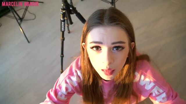 Минет и окончание на Лицо Marcelin Abadir