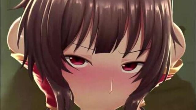 Konosuba - Megumin Hentai uncensored HD 1080 | Хентай без цензуры