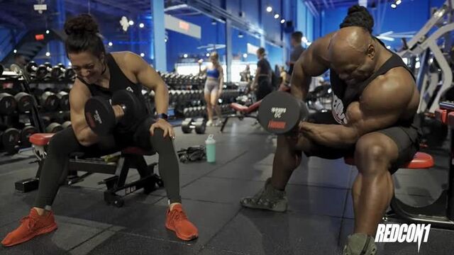 Kai Greene & Valentina Mishina Train Together (Валентина Мишина)