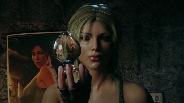 (Sound)Lara Croft in Trouble full version : solo masturbation [Tomb Raider;Porn;Horsecock Dildo;Blender;R34;Sex;порно;секс;соло]