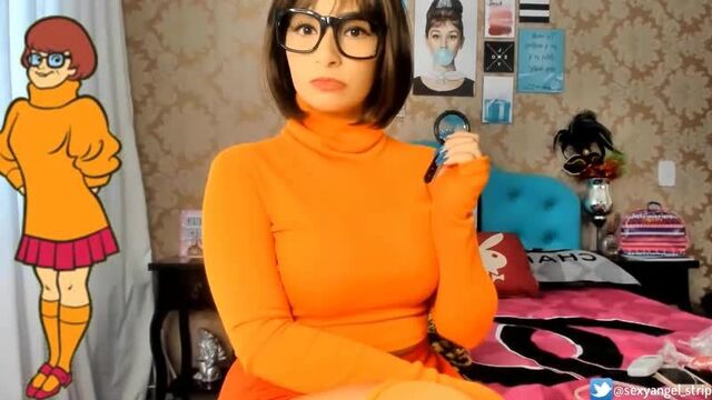 cosplay velma scooby doo, joi, jerk off instruction, вельма, велма скуби ду порно, косплей manuelly Raquel