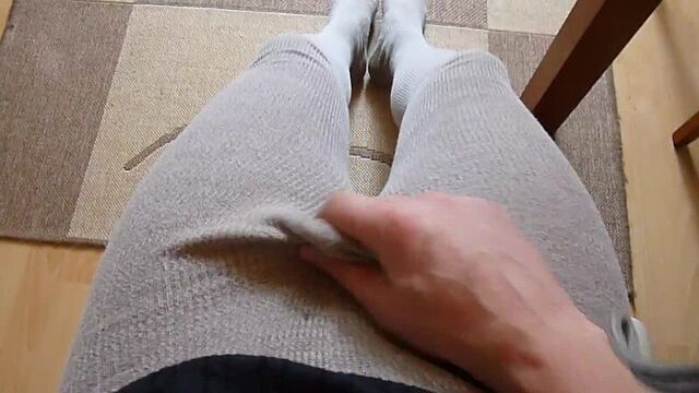 Я дрочу в ХБ колготочках