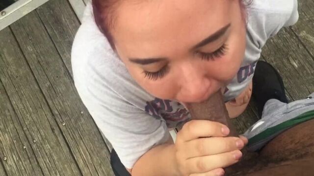 Страстная пышечка делает хороший "амлет" (bbc bbw cum in mouth blowjob минет порно кончить в рот)