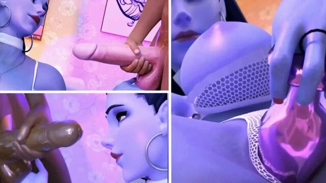 Овервотч 3Д Хентай Анимация | Overwatch Hentai & Porn 3D Роковая вдова мастурбирует и играет с собой (Гранд Купидон)