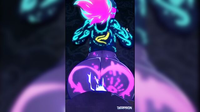 League of Legends KDA Akali by Derpixon R34 Rule34 LoL K_DA